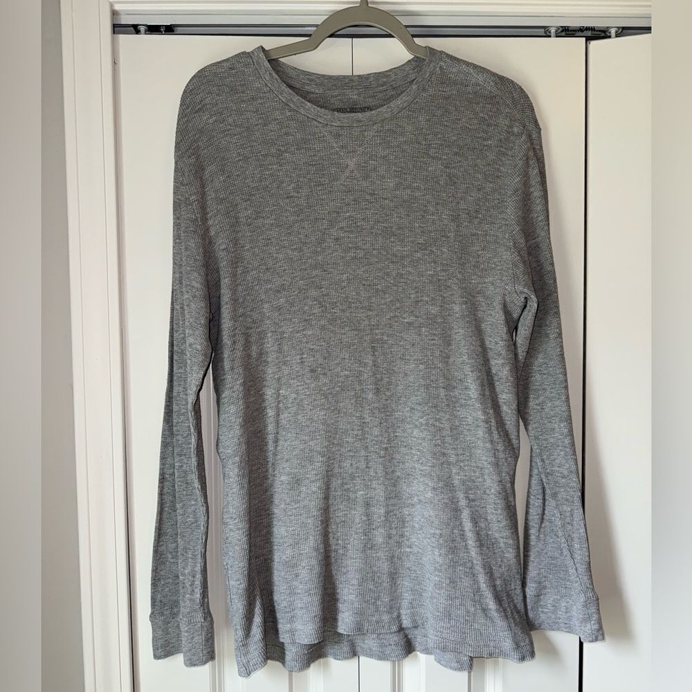Jachs Men’s Waffle Gray Long Sleeve Top XL